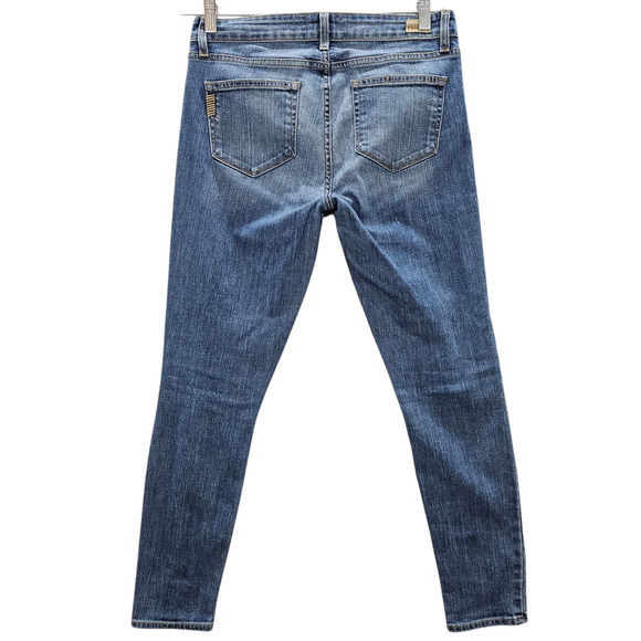 Paige Jeans Womens Size 29 Verdugo Ankle Skinny Distressed Mid Rise Light Wash - Picture 2 of 16